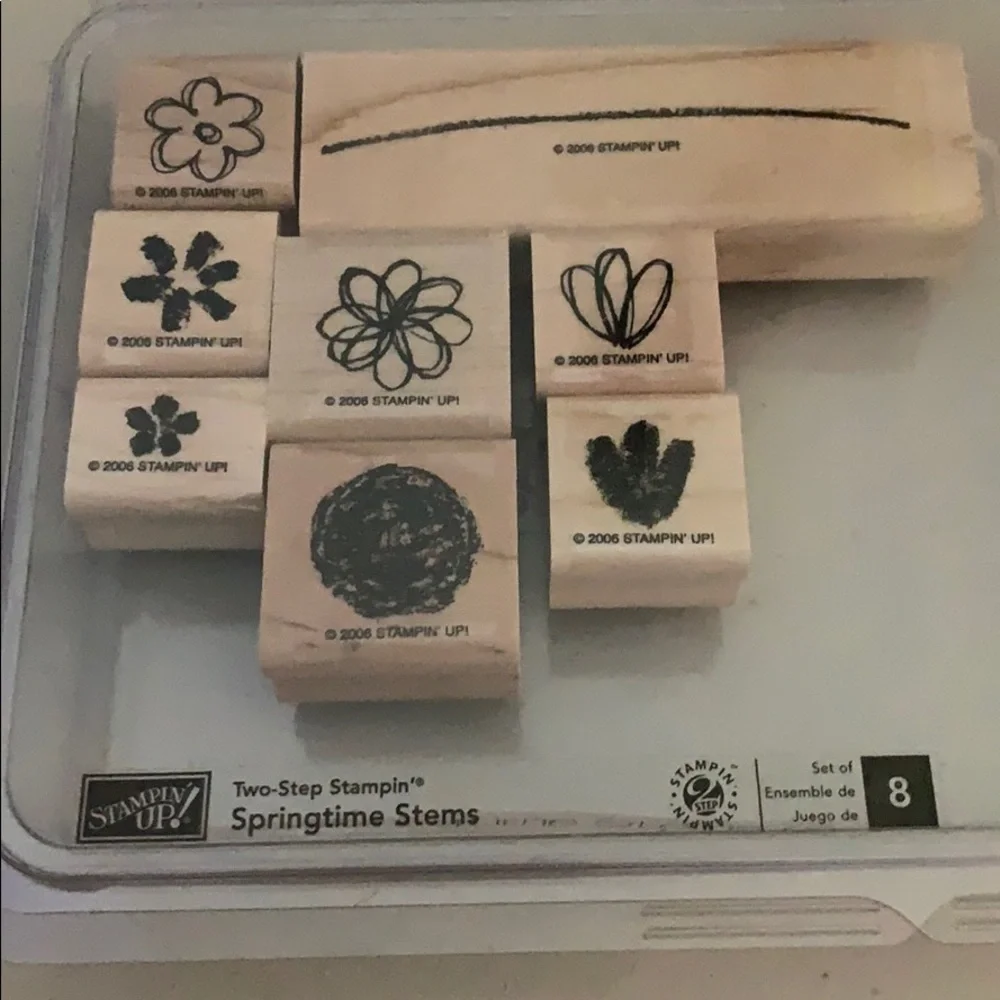 🎭 3/$25 - Springtime Stems Stampin Up Hostess two step set